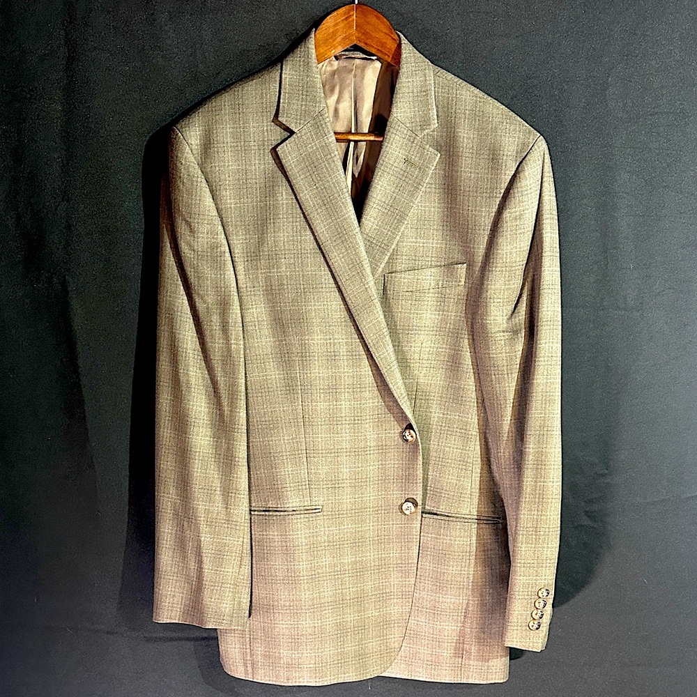 Ralph Lauren Beige Plaid Men's Blazer